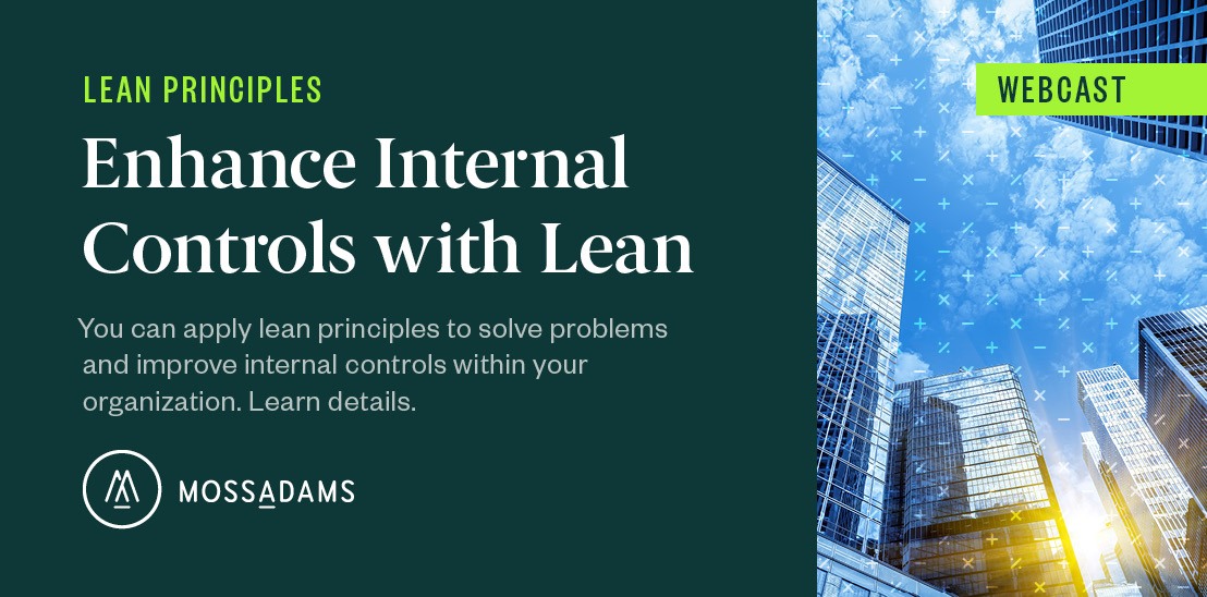 Lean Strategies to Improve Internal Controls