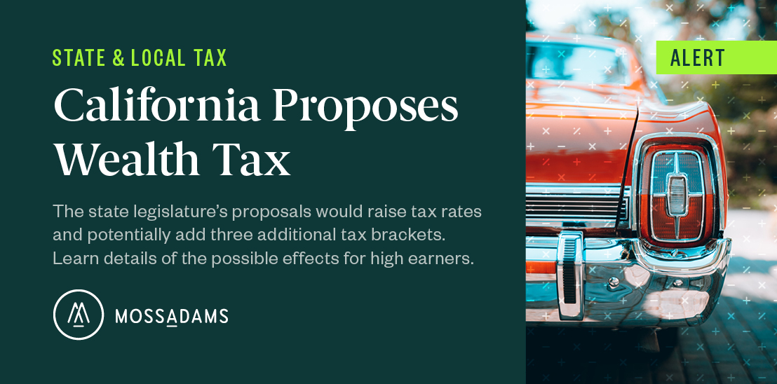 How CA’s Wealth Tax Proposal Could Affect High Earners