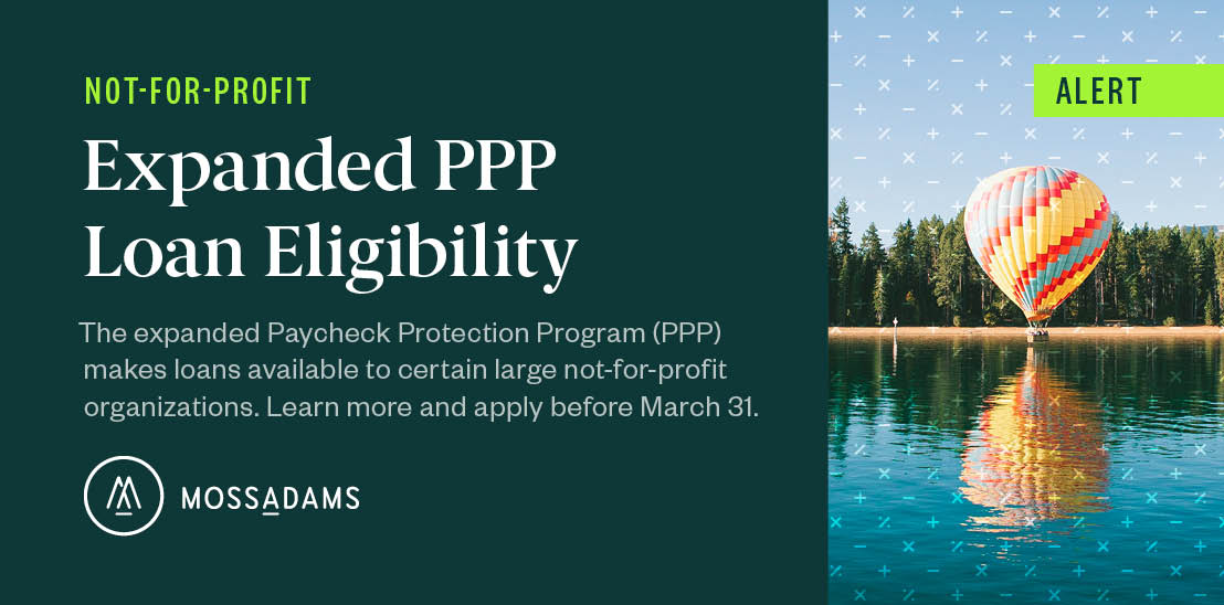 PPP Loan Expanded Eligibility and Deadlines for NFPs