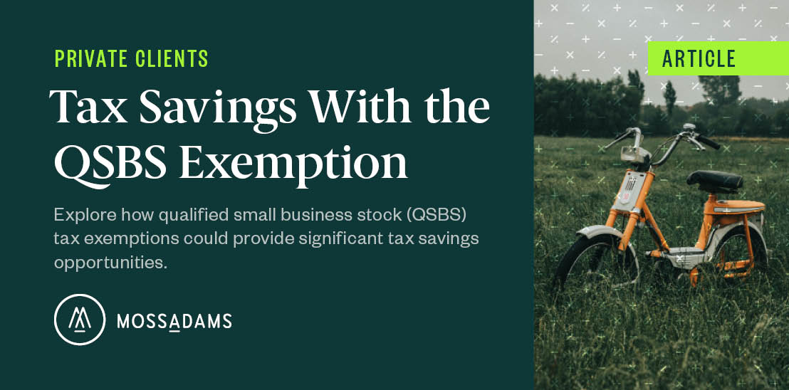 Qualified Small Business Stock Tax Benefits