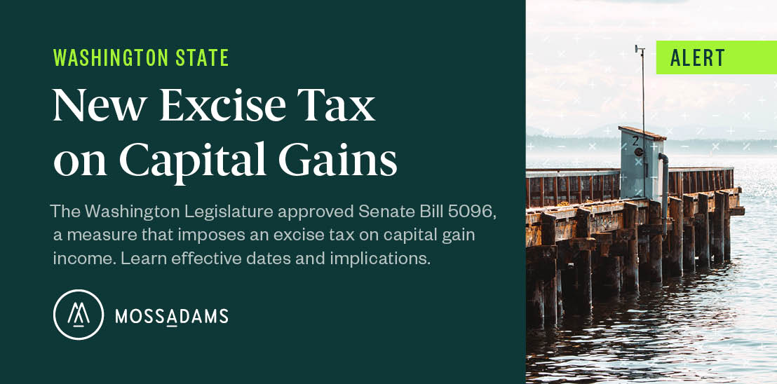 Washington State Approves Excise Tax on Capital Gains