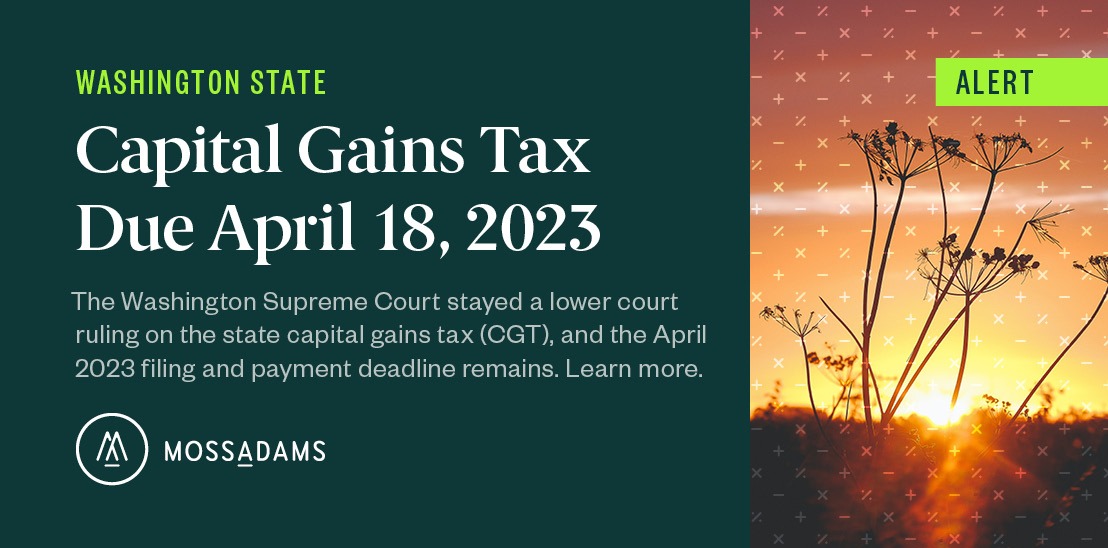 Washington Supreme Court Decision On Capital Gains Tax