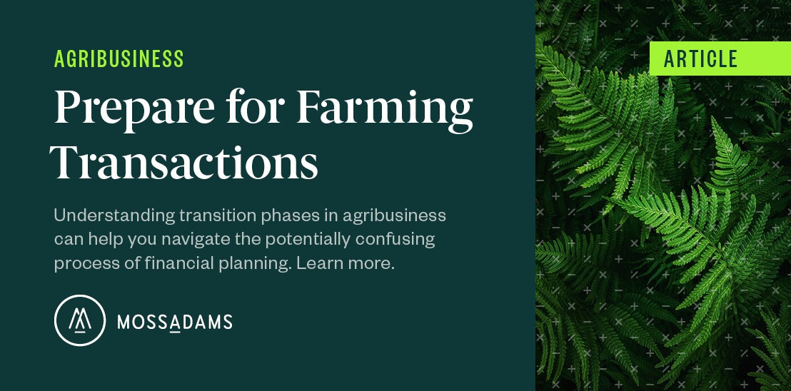 Agribusiness Transactions: Phases and Considerations