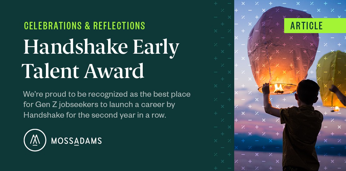 Moss Adams Recognized with Early Talent Award