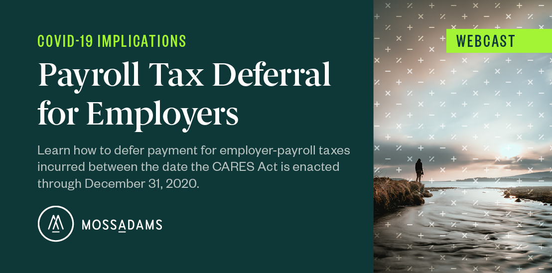 payroll tax deferral guidance